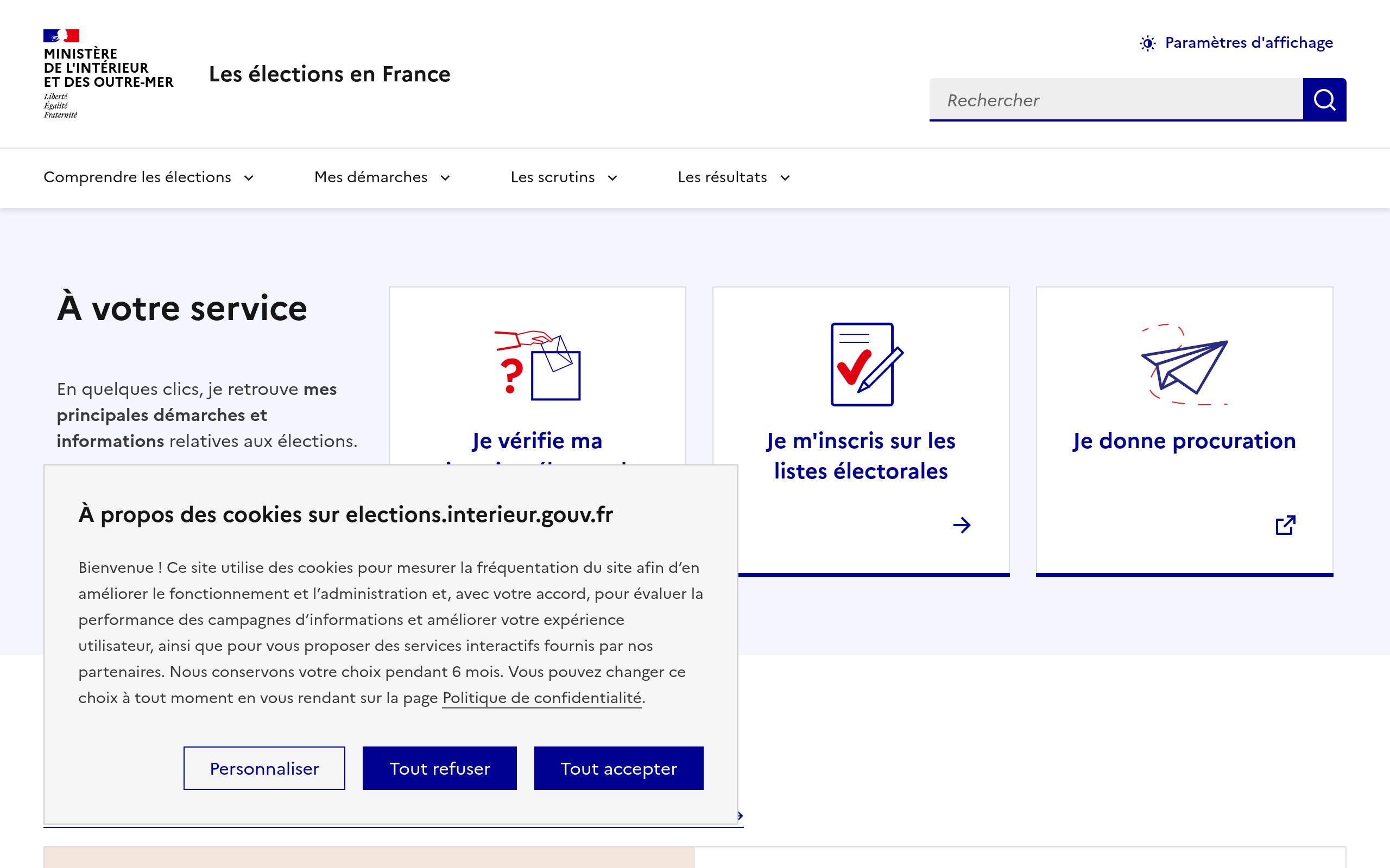 Copie d'écran de https://www.elections.interieur.gouv.fr