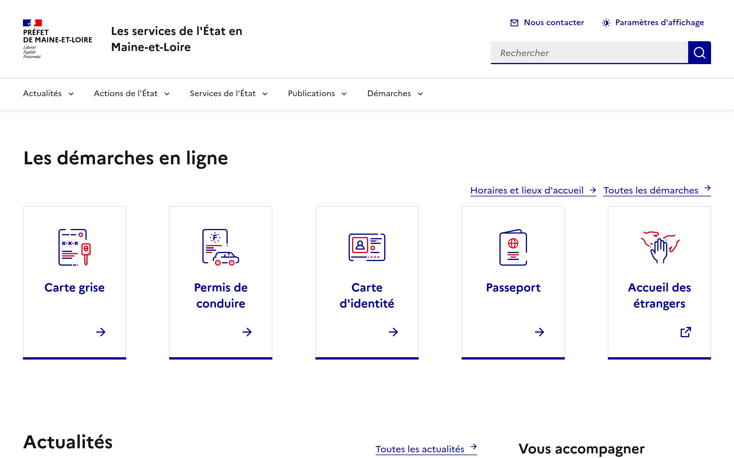 Copie d'écran de https://www.maine-et-loire.gouv.fr