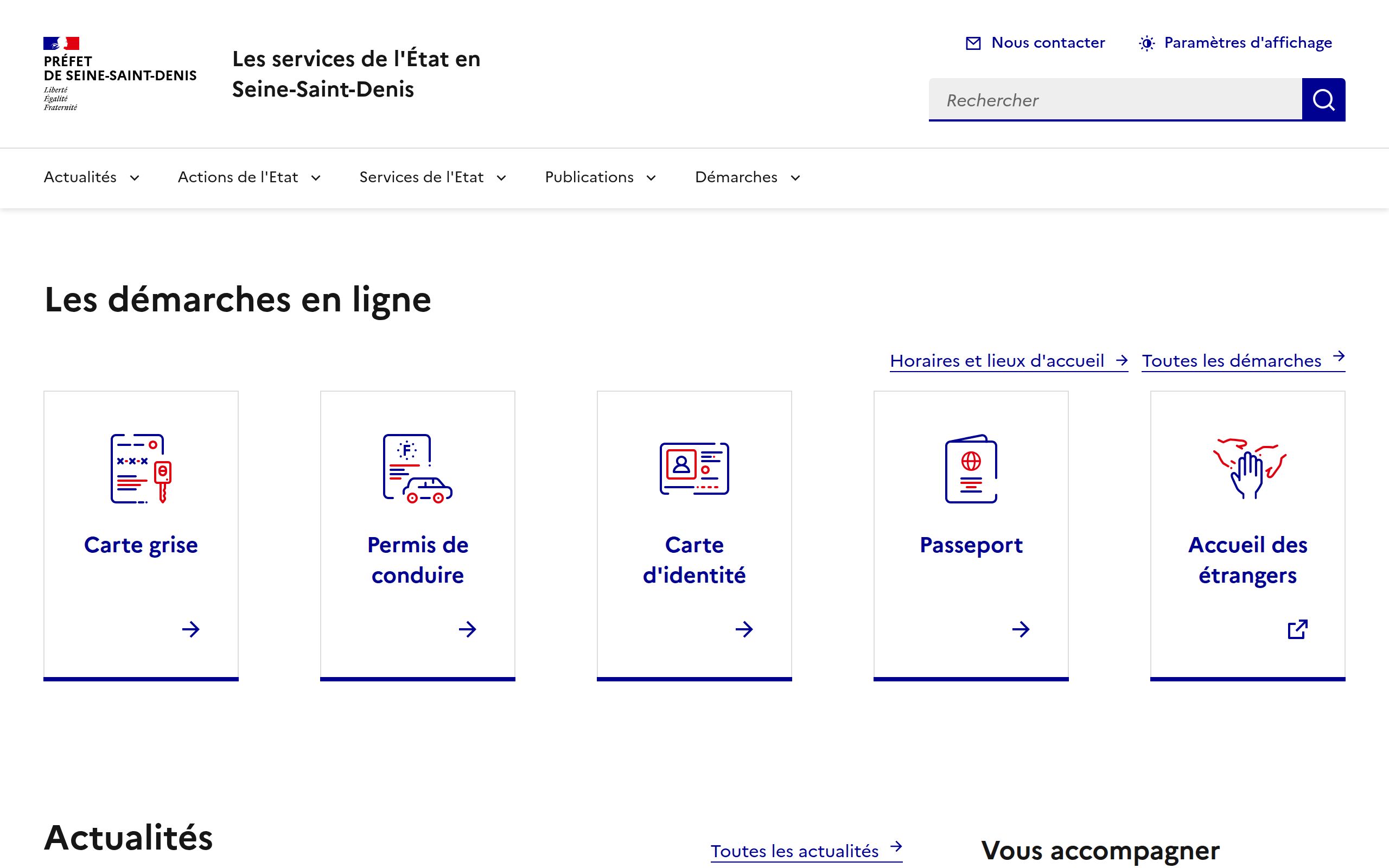 Copie d'écran de https://www.seine-saint-denis.gouv.fr