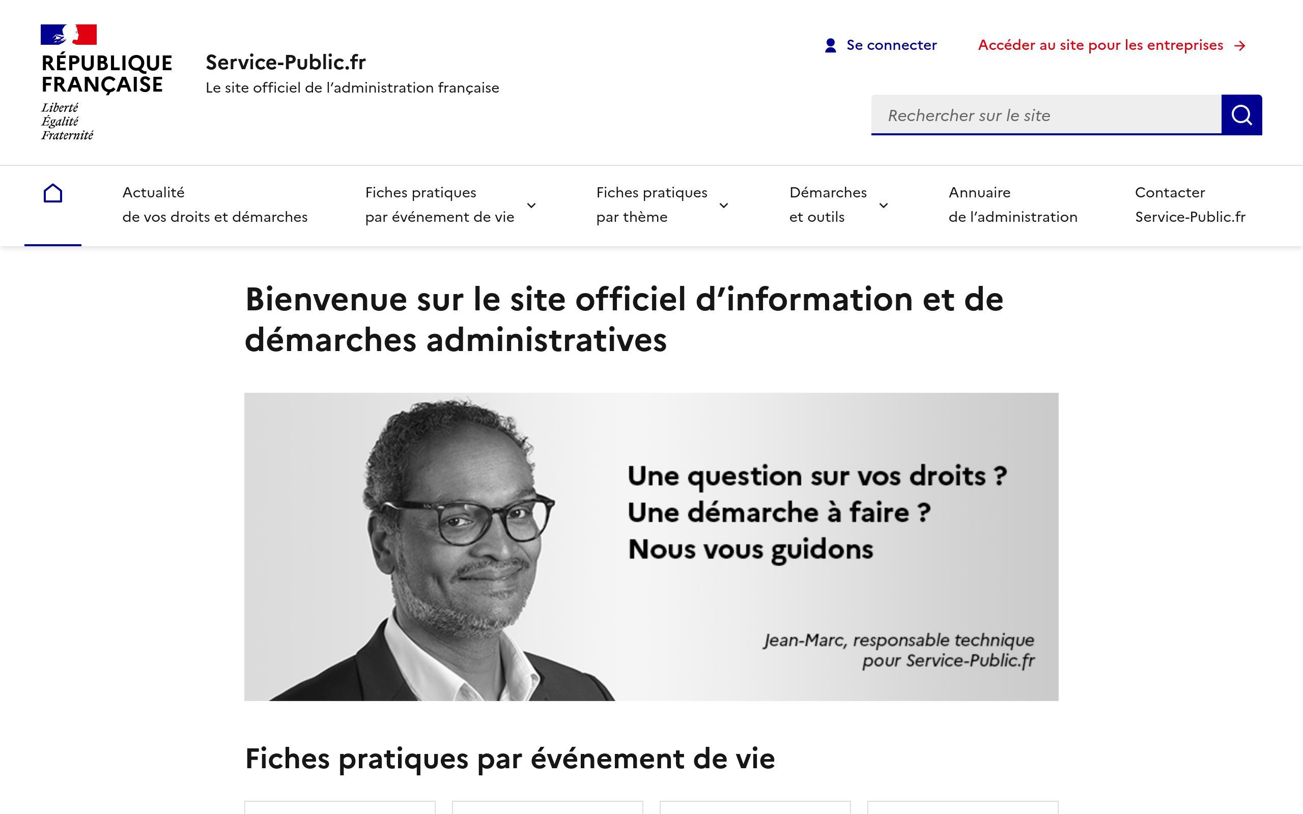 Copie d'écran de https://www.service-public.fr