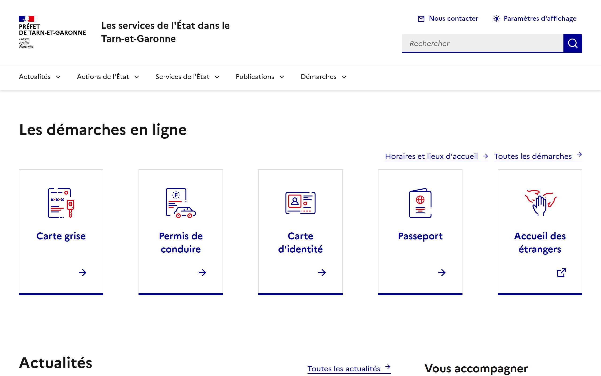 Copie d'écran de https://www.tarn-et-garonne.gouv.fr