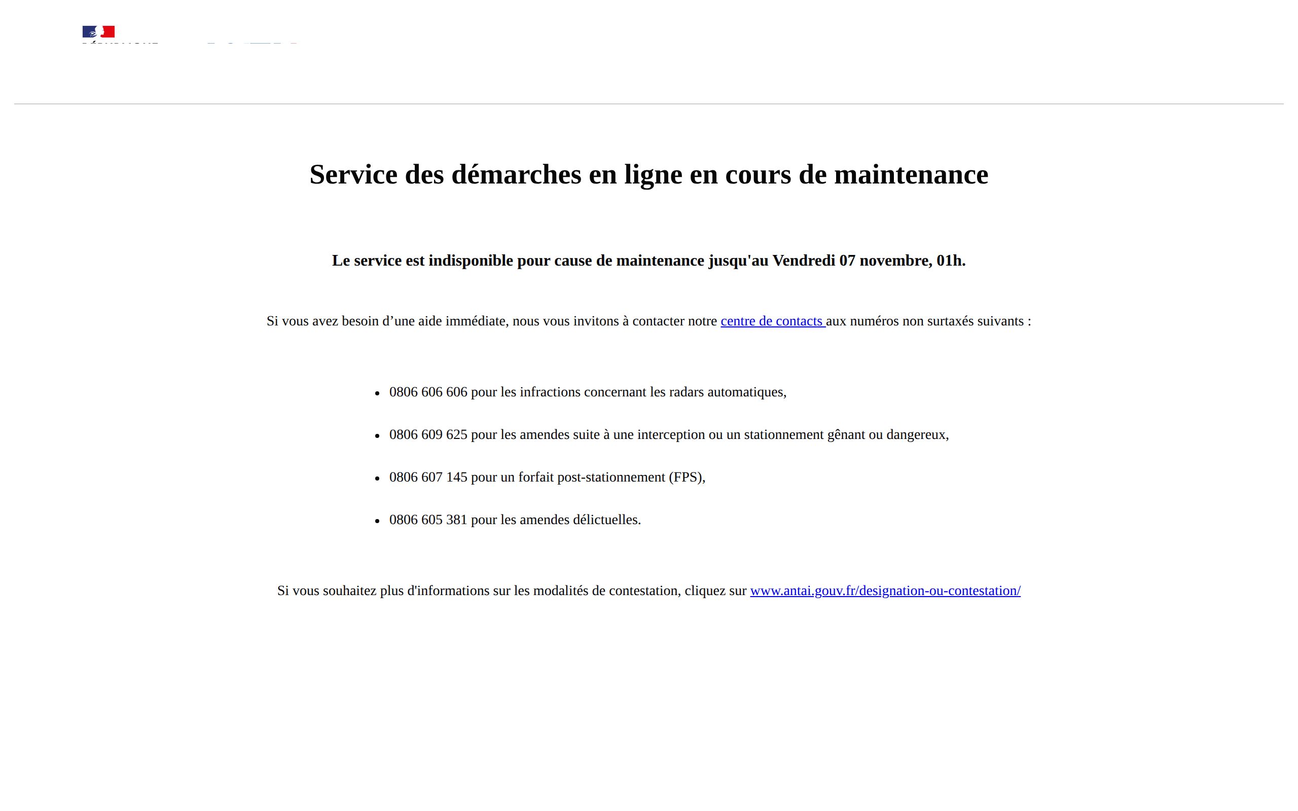 Copie d'écran de https://www.usagers.antai.gouv.fr/demarches/saisienumero?lang=fr